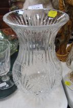 A Royal Brierley crystal vase.