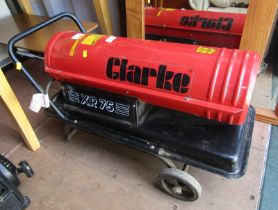 A Clarke XR75 heater. WARNING! This lot contains untested or unsafe electrical items.