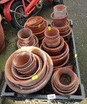 Various terracotta garden pots. (a quantity)