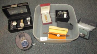 Lady's and gentleman's wristwatches, to include Zenith, Accurist, Enicar, and others, some boxed. (1