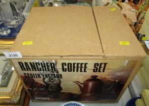 A Sadler Rancher Highlander pattern coffee set, boxed.