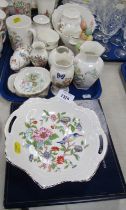 Wedgwood and Aynsley trinkets, comprising Wild Tudor pattern vases, serving bowl, jug, etc. (1 tray