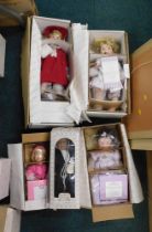 Various Ashton Drake and other collectors dolls, comprising Ashton Drake 96944, 96612, Leonardo Coll