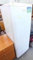 A Beko tall freezer.