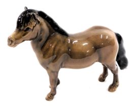 A Beswick Shetland pony, 12cm high.