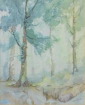 James North (20thC). Woodland scene, watercolour, signed, 24cm x 19.5cm.