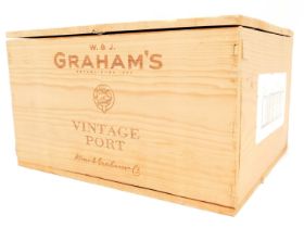 A case of Graham's 2000 vintage port. (6)