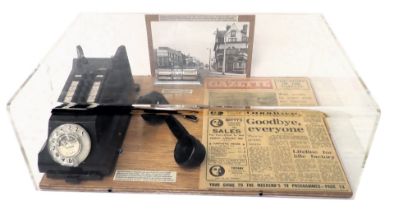 A montage of items relating to the Doncaster Gazette and Chronicle, relating to Cutting of Mr Walt W