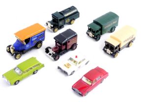 Corgi and Matchbox cars, comprising Matchbox Super Fast 24, 73 and 55, Cameo Collection Butler tanke