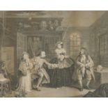 After William Hogarth (English, 1697-1764) Marriage A-la-mode, plate three, engraved by B Baron, pub