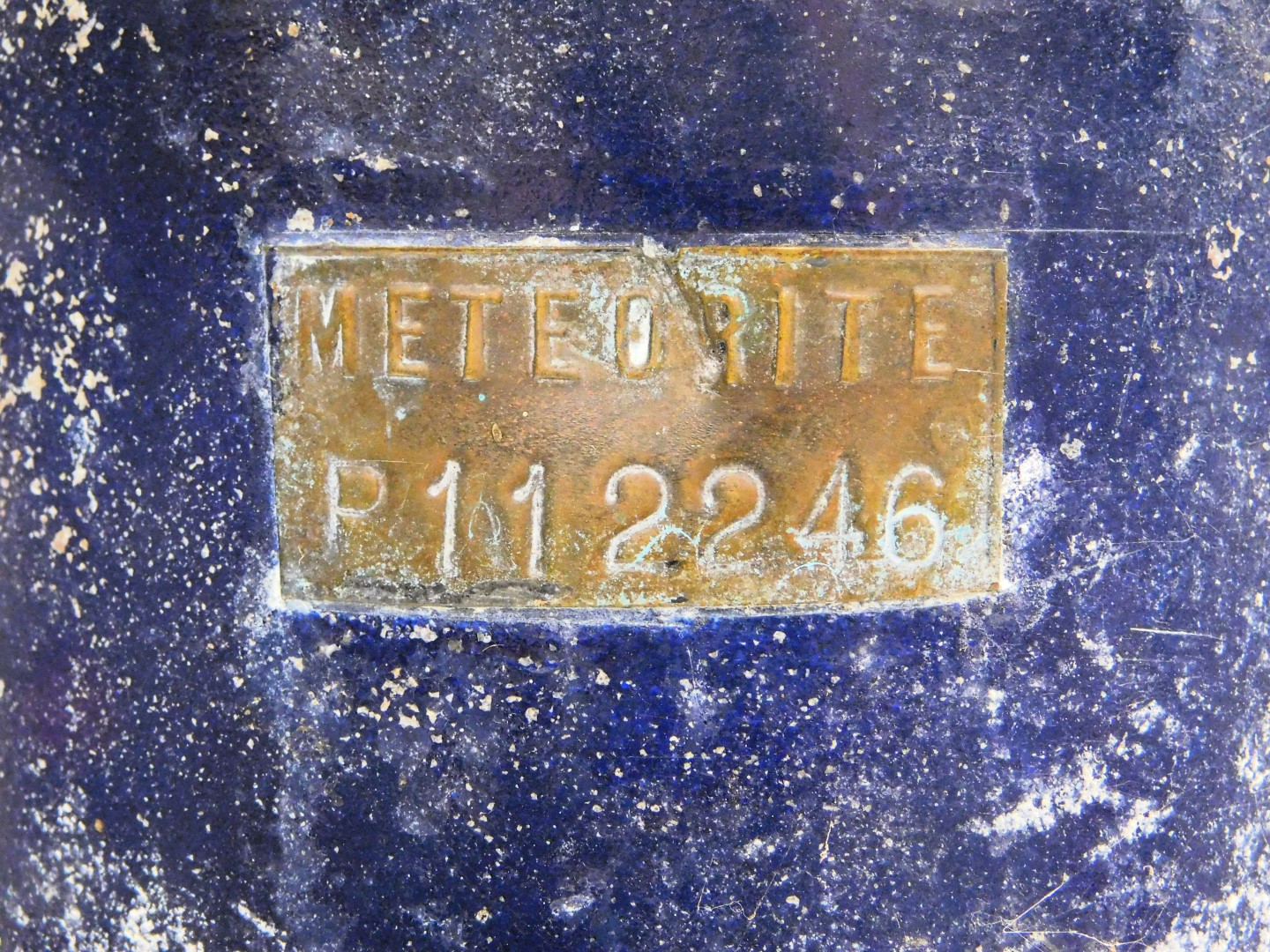 A 20thC Meteorite Trawling ship's lantern, with blue metal casing, serial number P112246, 51cm high. - Image 2 of 5