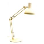 A Nordlux white anglepoise type table lamp, 87cm high.