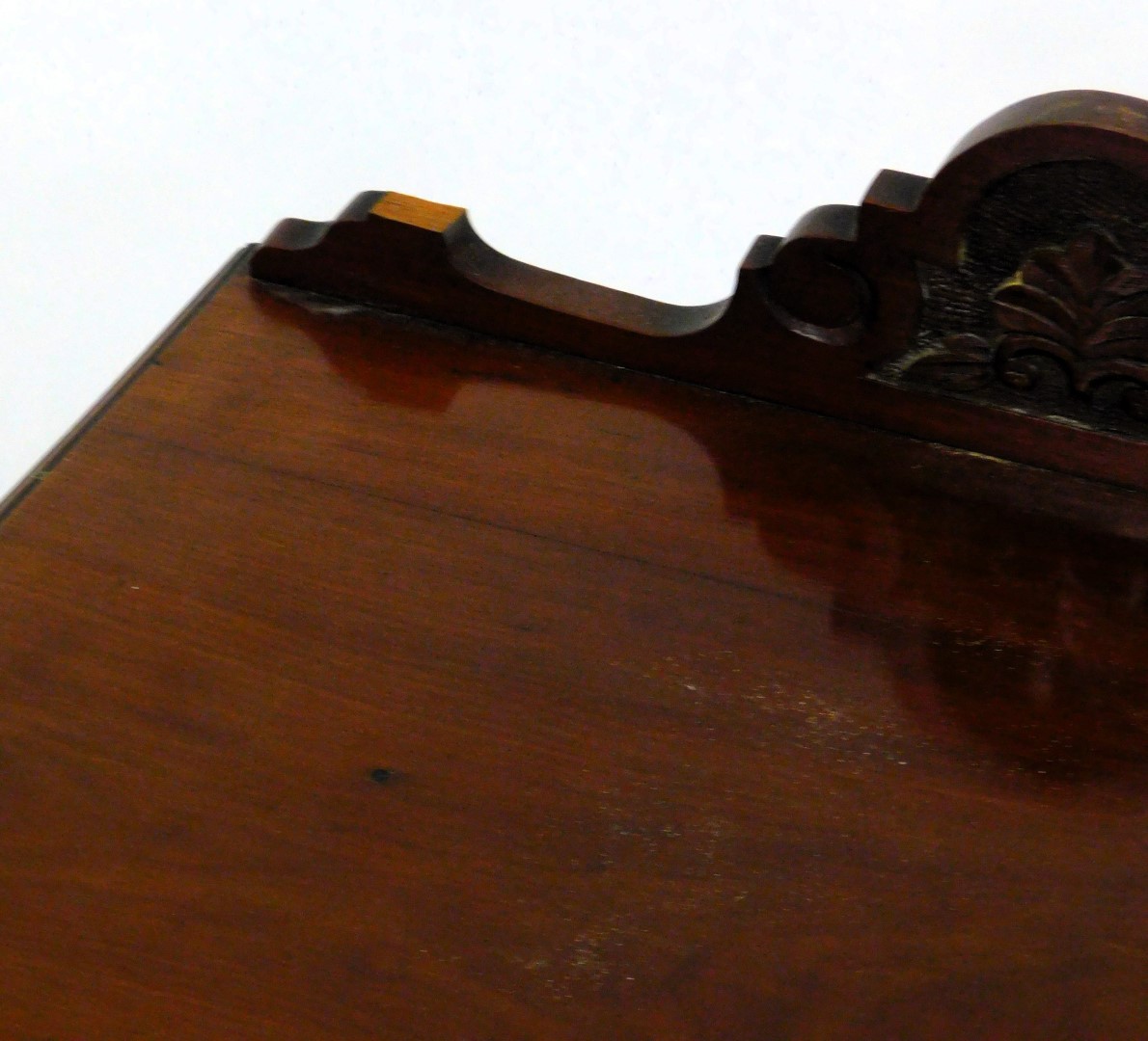 A Victorian mahogany pot cupboard, the panelled door opening to reveal a single shelf, raised on a p - Image 2 of 2