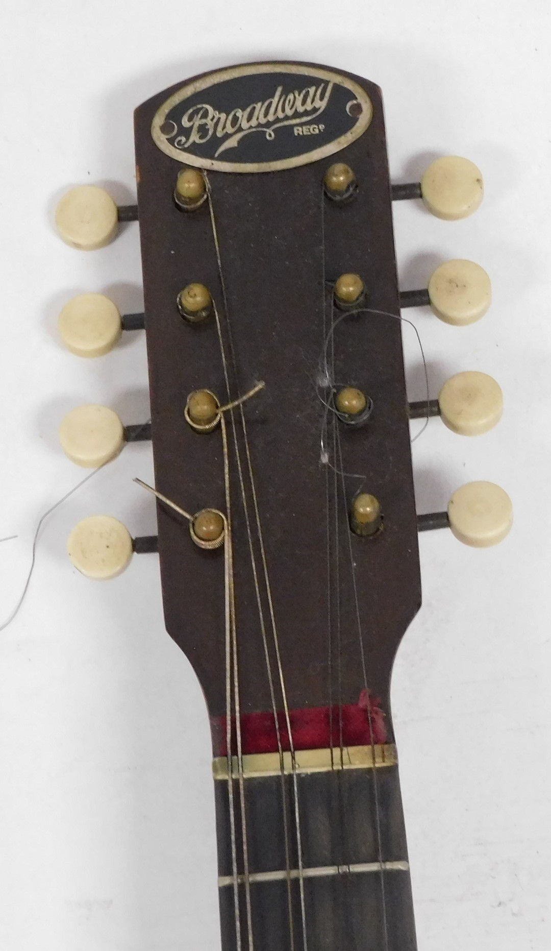 A vintage Broadway seven string banjo, cased. - Bild 3 aus 5
