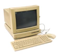 A Macintosh LC computer, model number M0350, together with a 12" RGB display, M1296Z, keyboard and c