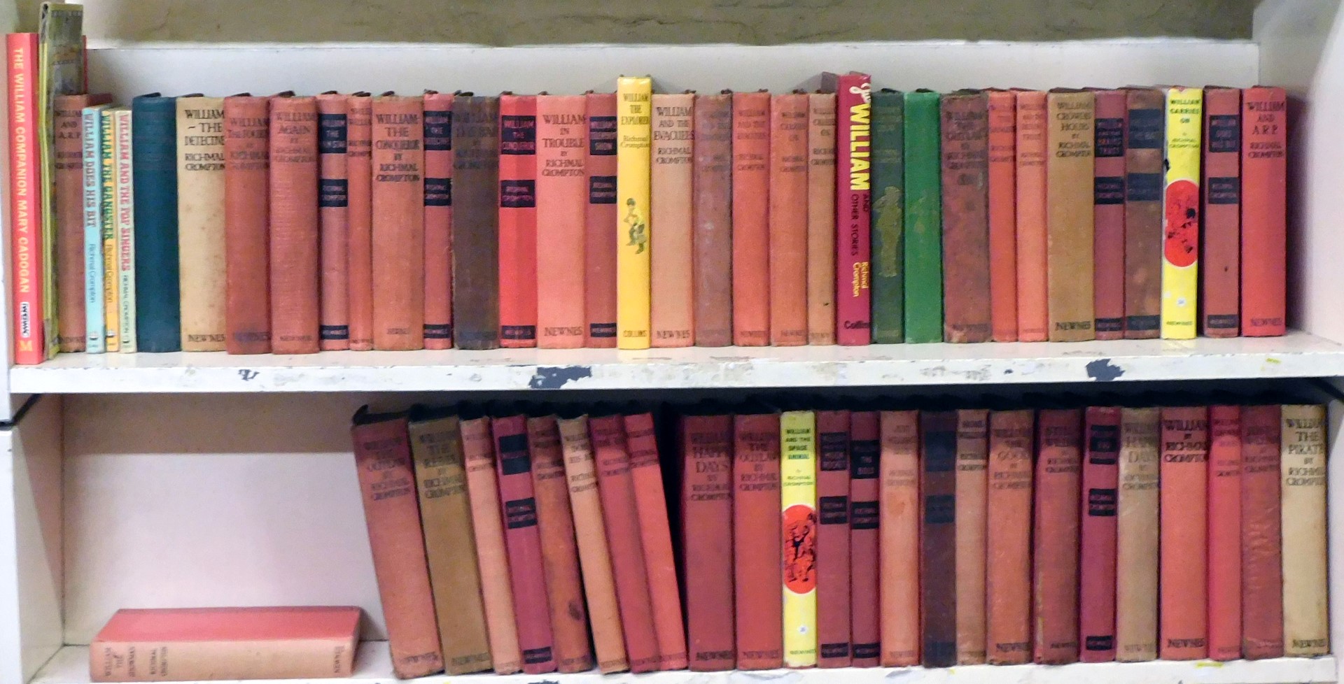 Books. Crompton (Richmal), Just William stories, various volumes, published by Newnes, a few with du