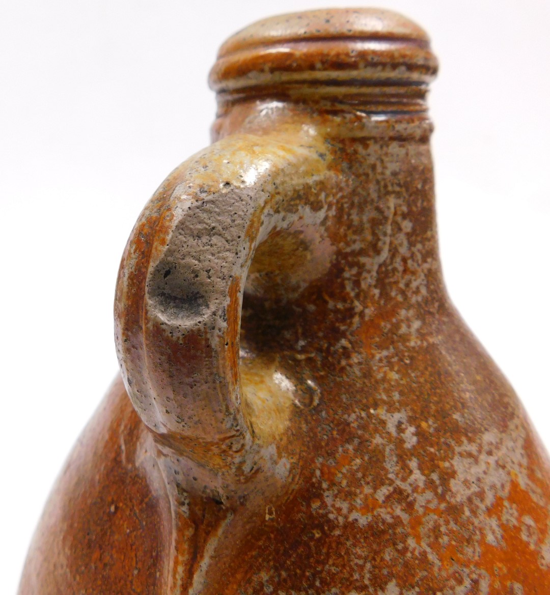 A late 19thC stoneware school's ink bottle, 29cm high. - Bild 3 aus 5