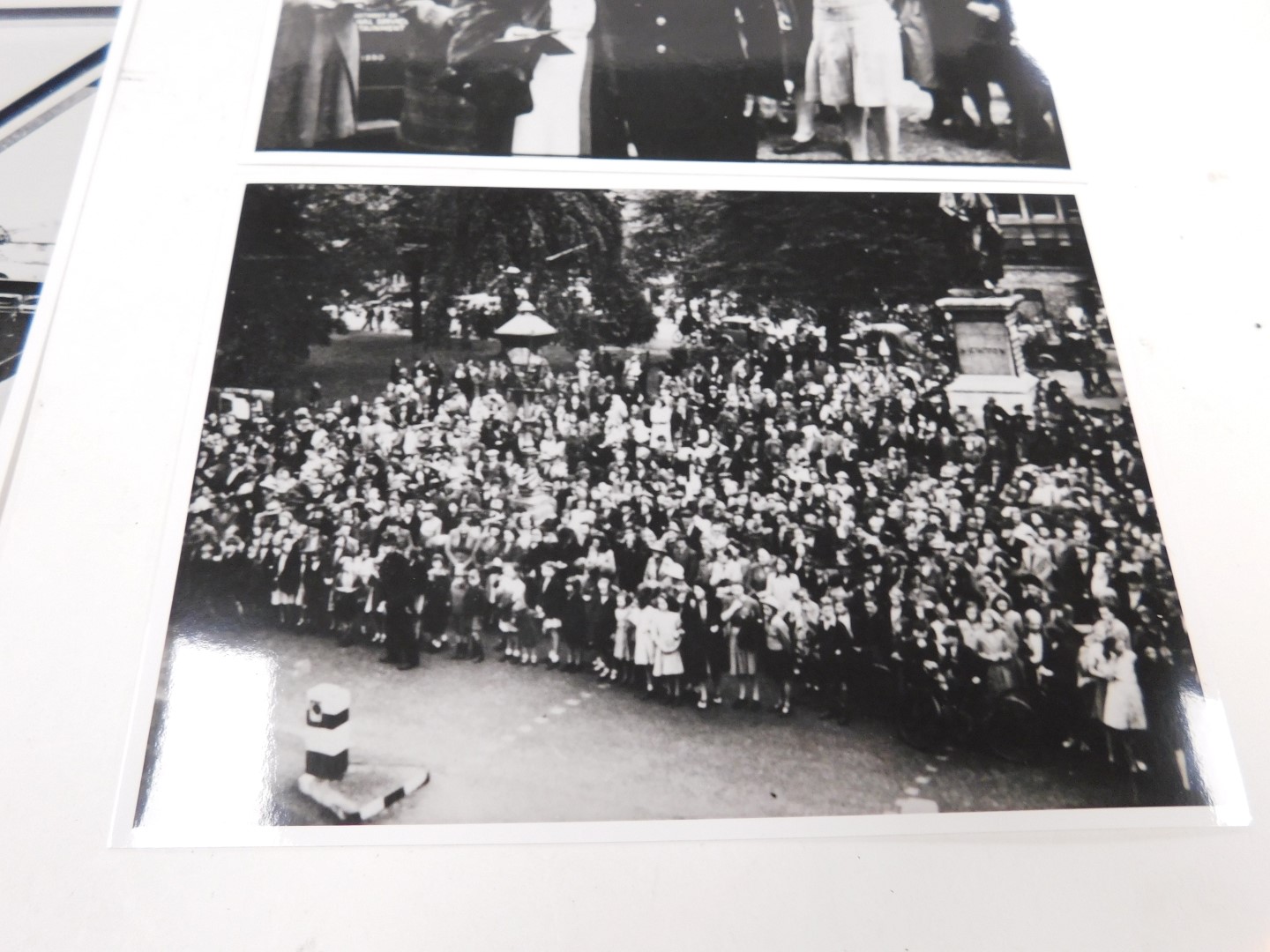 Grantham Interest. A set of black and white photographs, showing World War II bomb damage at BMARC G - Image 3 of 5