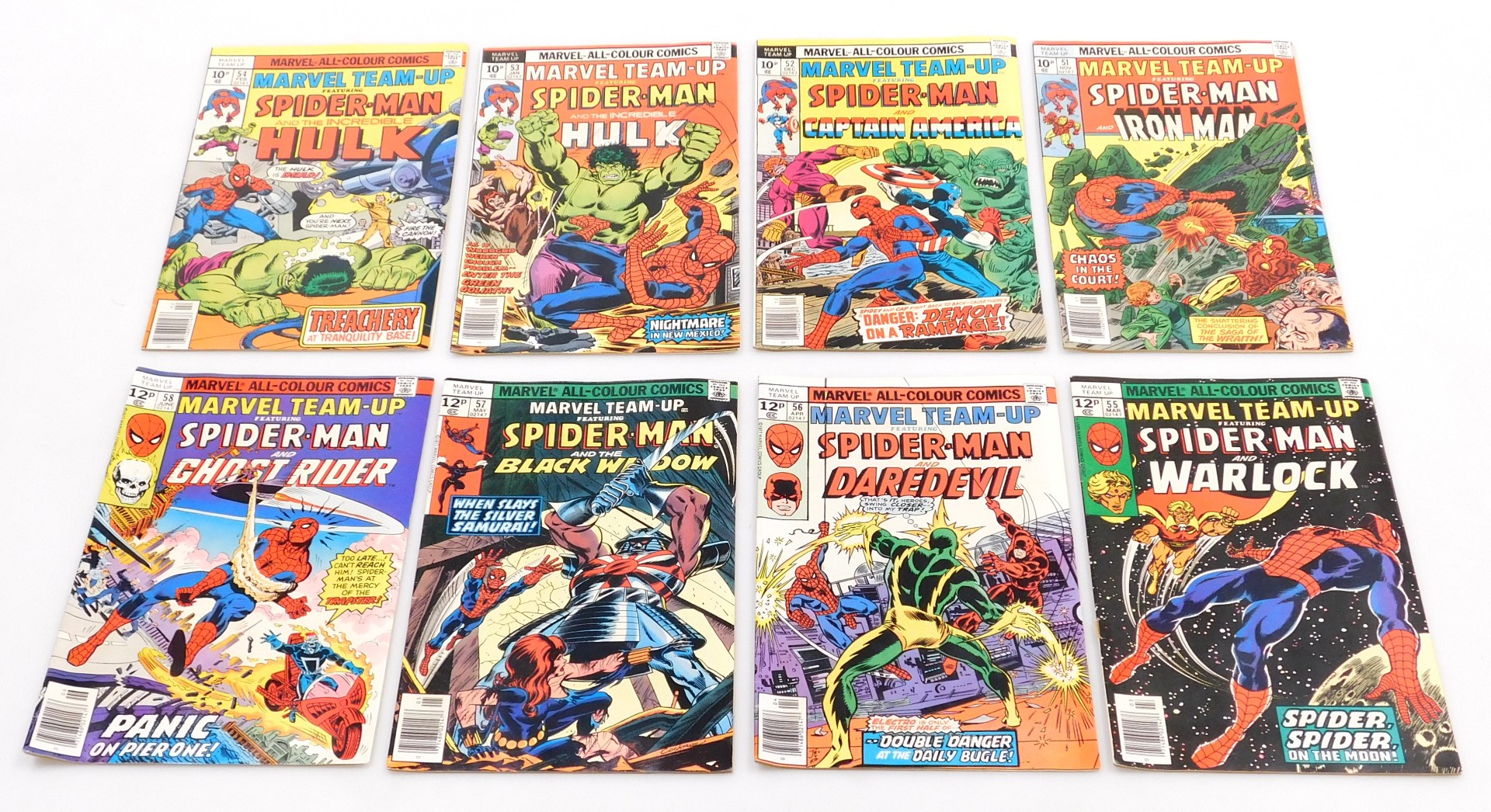 Marvel comics. Thirty editions of Marvel Team Up, Spiderman and...., issues 39, 40, 45-70 inclusive, - Image 3 of 5