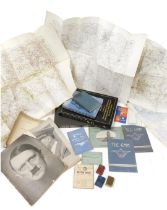 A group of WWII related books and ephemera, including Unser Fuhrer, commemorating his 50th birthday
