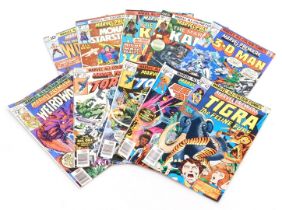 Marvel comics. Ten editions of Marvel Premiere, issues 31, 32, 33, 34, 37, 38, 39, 40, 41 and 42, (