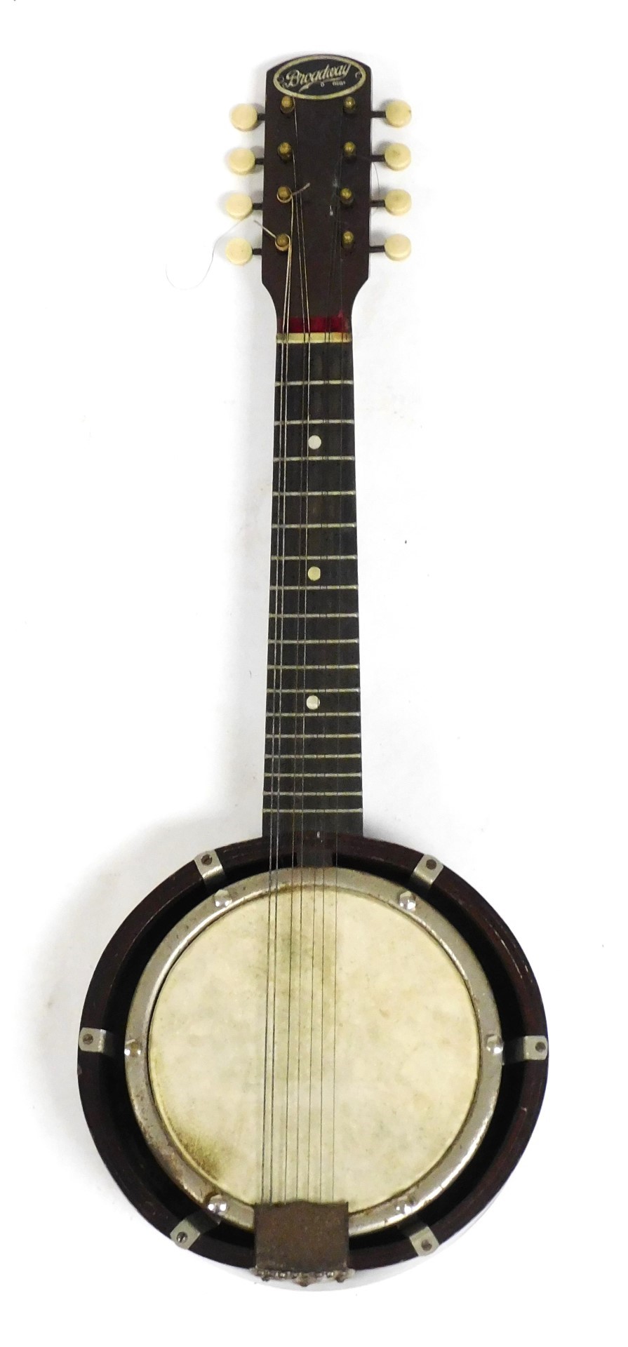 A vintage Broadway seven string banjo, cased. - Bild 2 aus 5