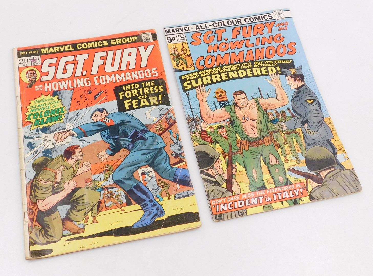 Marvel comics. Sgt, Fury and his Howling Commandos, issues 111, 132. - Image 2 of 2