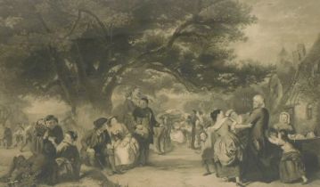 After William Powell Frith, ARA (English, 1819-1909) an English Merry Making in the Olden Time, engr