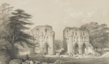 After William Richardson (19thC), Roche Abbey Yorkshire, from the Monastic Ruins of Yorkshire folio,