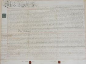 A George IV indenture between Henry Catten Wells and James Catten Wells, and William Lambe, in Linco