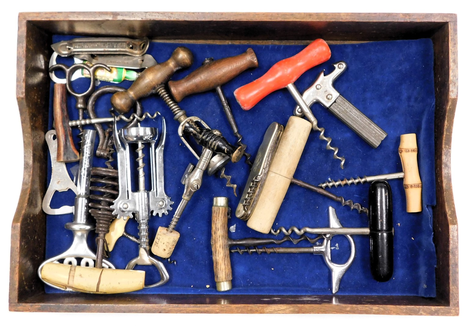 A group of vintage corkscrews, champagne tap, bottle openers and a pocket knife. (qty) - Image 2 of 2