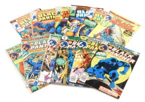 Marvel comics. Twelve editions of Black Panther, issues 1, 7, 8, 9, 10, 14, 15, 18, 20, 21, 22 and 2