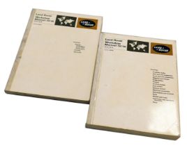 Two Land Rover workshop manuals, bonneted control models, series II and IIa, part one engines and pa