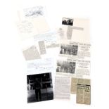 Grantham Interest. A group of ephemera relating to Second World War at Stoke Rochford Hall, includin