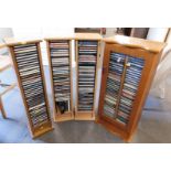 Four CD towers, containing various CDs, predominantly classical. (4)