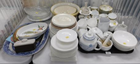 Ceramics and household wares, including teapots, water jugs, teacups, saucers, heart tea service by