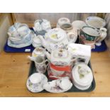 Ceramics, to include a Ceylon china part tea service, including milk jug, cups, saucers, cake plate,