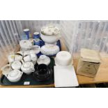 Ceramics, including a Royal Doulton Green Briar part tea service, souvenir wares, etc. (2 trays and