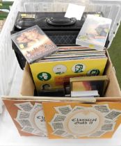 LPs, DVDs and CDs, all classical music, DVDs, Nicholas Cage, Meg Ryan in City of Angels, etc. (1 box