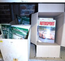 Motor Sport magazines, various years, predominantly 1970s, together with Auto Sport magazines, etc.