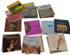 A collection of 33rpm classical records, to include Tchaikovsky, Brahms, Bernstein, Vivaldi and othe