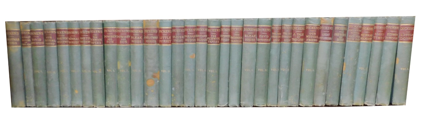 Dickens (Charles). Various works to include Our Mutual Friend, The Pickwick Papers, Oliver Twist, Bl
