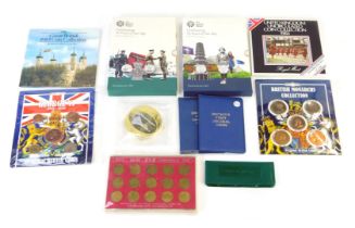 Collector's coins, comprising The 1983 Coin Collection of Britain's First Decimal Coin Pack, threepe