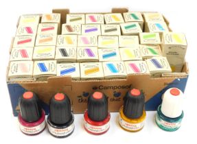 A group of Windsor and Newton brilliant watercolour liquid paints, in various colours, together with