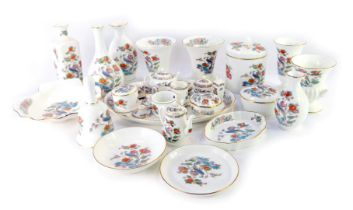 A group of Wedgwood porcelain decorated in the Kutani Crane pattern, to include miniature tea servic
