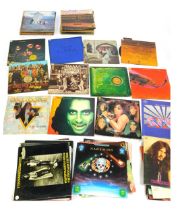 A group of Deep Purple and other records, Alice Cooper School Days, Tyrannosaurus Rex, The Beatles a