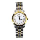 A Tissot gentleman's PR50 wristwatch, in stainless steel case with gold plated dial, serial number J