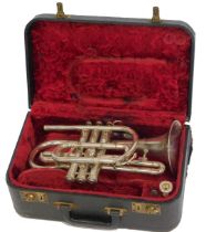 A Boosey and Hawkes Imperial cornet, in fitted case.