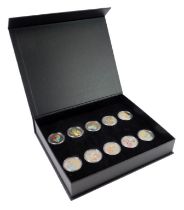 A Westminster Beatrix Potter cased numbers set, enclosing ten nickel plated steel collector's coins