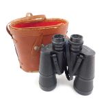 A pair of Regent 10x50 binoculars, in leather case.